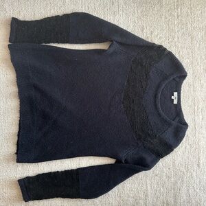 Elegant Navy Blue Women's Sweater